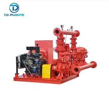 Elektrisk drevet 250 hk høystrøm horisontalt sentrifugal produksjonssett dieselmotor brannpumpe